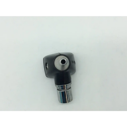 Welch Allyn 25026 diagnostic otoscope head in black and silver with matte handle and polished metal accents
