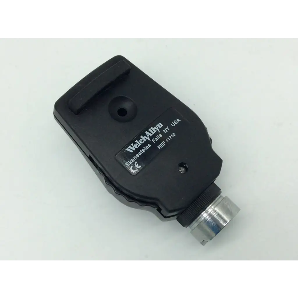 Welch allyn standard ophthalmoscope head 3.5v with silver metallic tip and textured grip for medical use