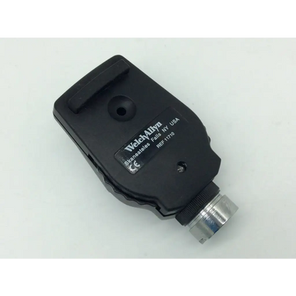 Welch allyn standard ophthalmoscope head 3.5v with silver metallic tip and textured grip for medical use