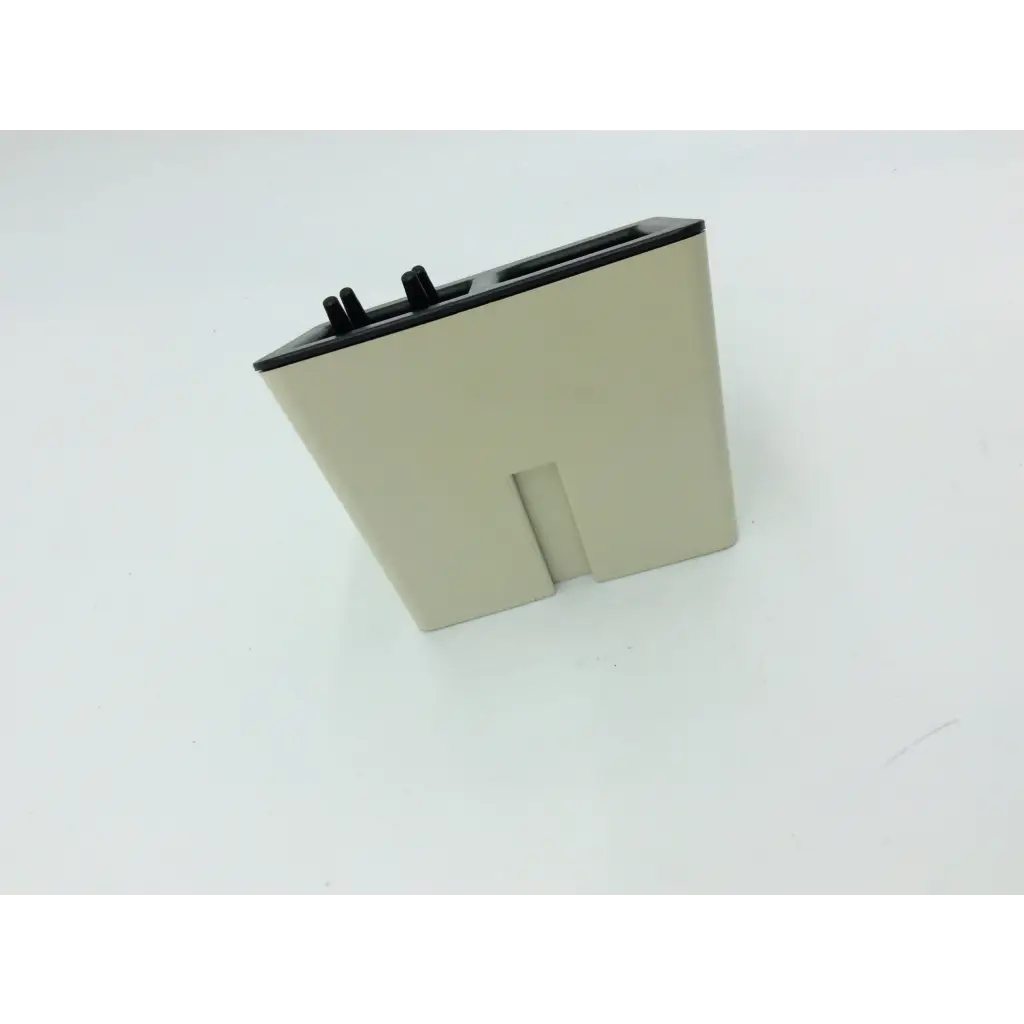 Beige plastic welch allyn charging stand 71123 with black accents and two input ports for efficient charging