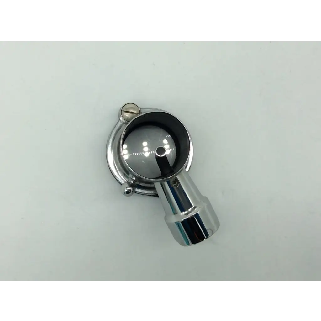 Chrome-finished metal showerhead with sleek cylindrical design and circular base for welch allyn hillrom hal pneumatic otoscope