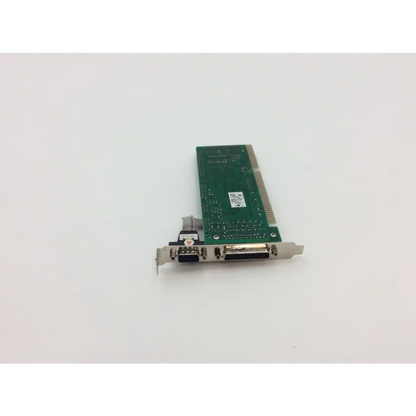 Green circuit board isa multi expansion card with metallic connectors and small white label for bbcf1-8 use