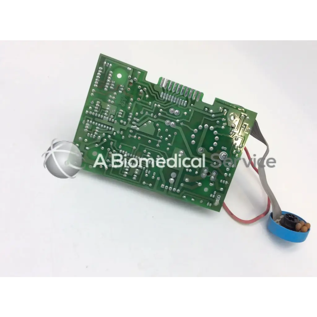 Green rectangular zeiss/humphrey 320147004 750 z axis board with silver components and blue connector for visual field analyzer