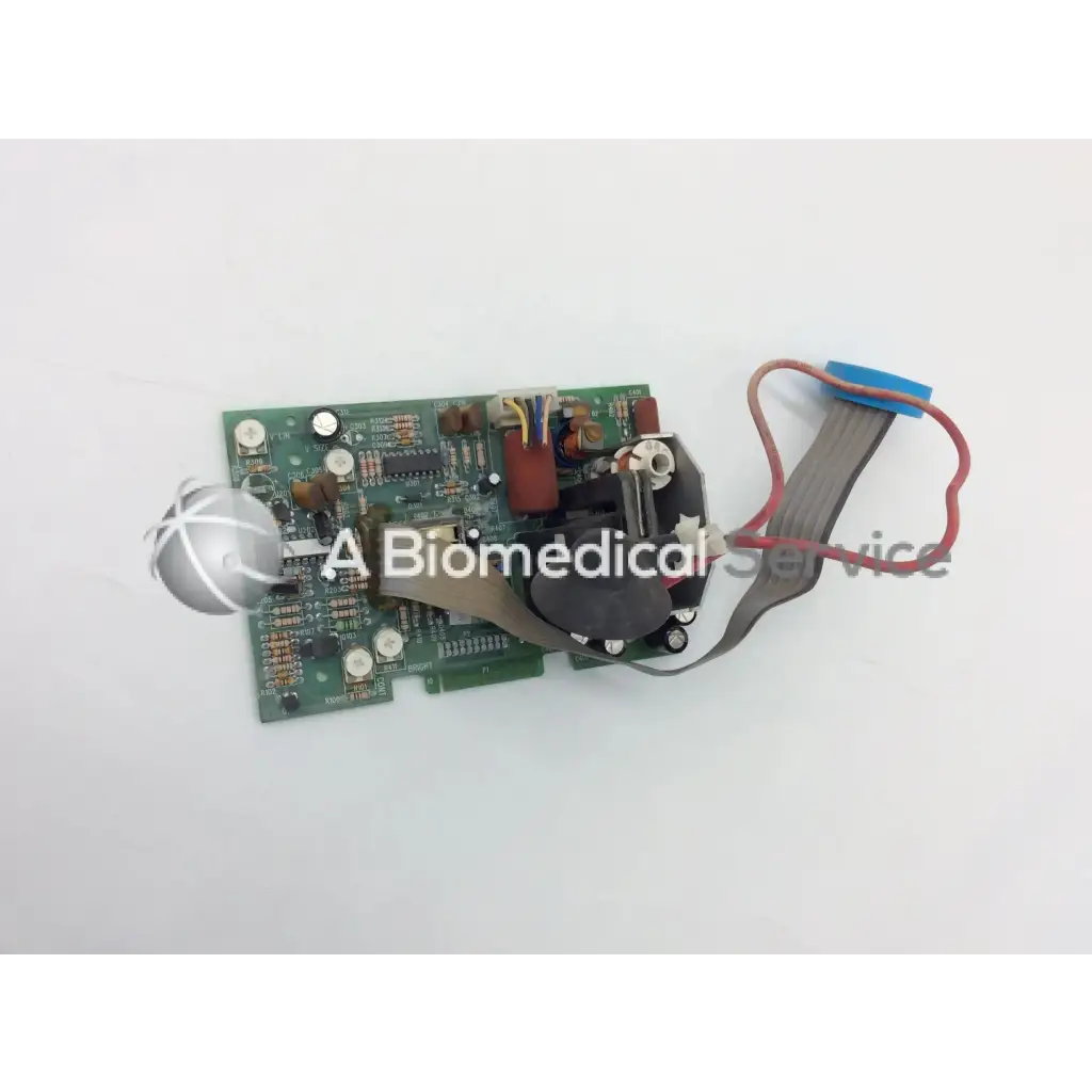 Green circuit board with electronic components and flexible ribbon cable for zeiss humphrey 320147004 750 z axis board visual field analyzer