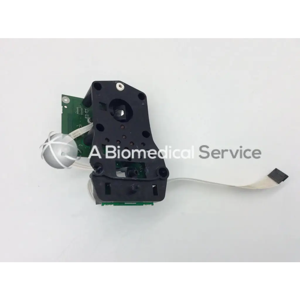 Black plastic housing with green circuit board and silver sphere in zeiss humphrey pcba46340-3 camera support visual field analyzer board
