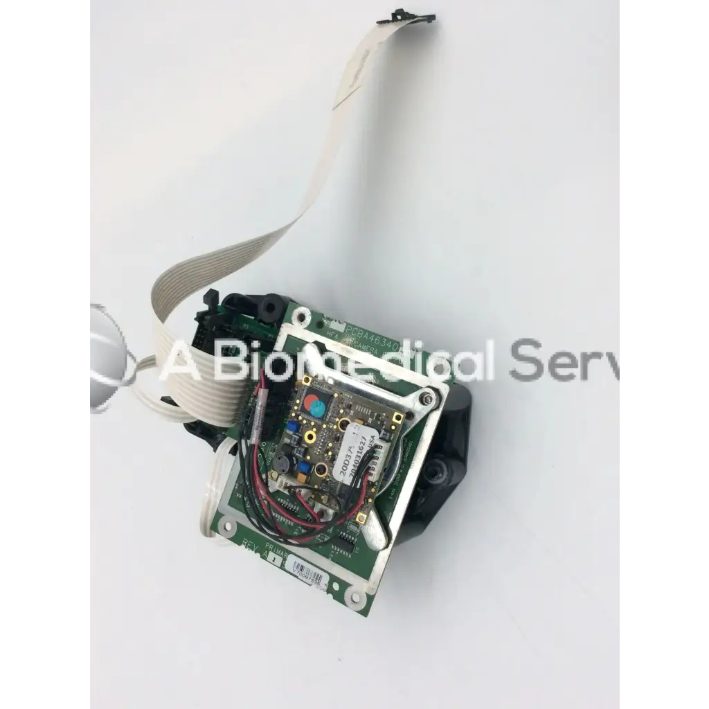 Green circuit board with silver components and white ribbon cable for zeiss humphrey camera support visual field analyzer