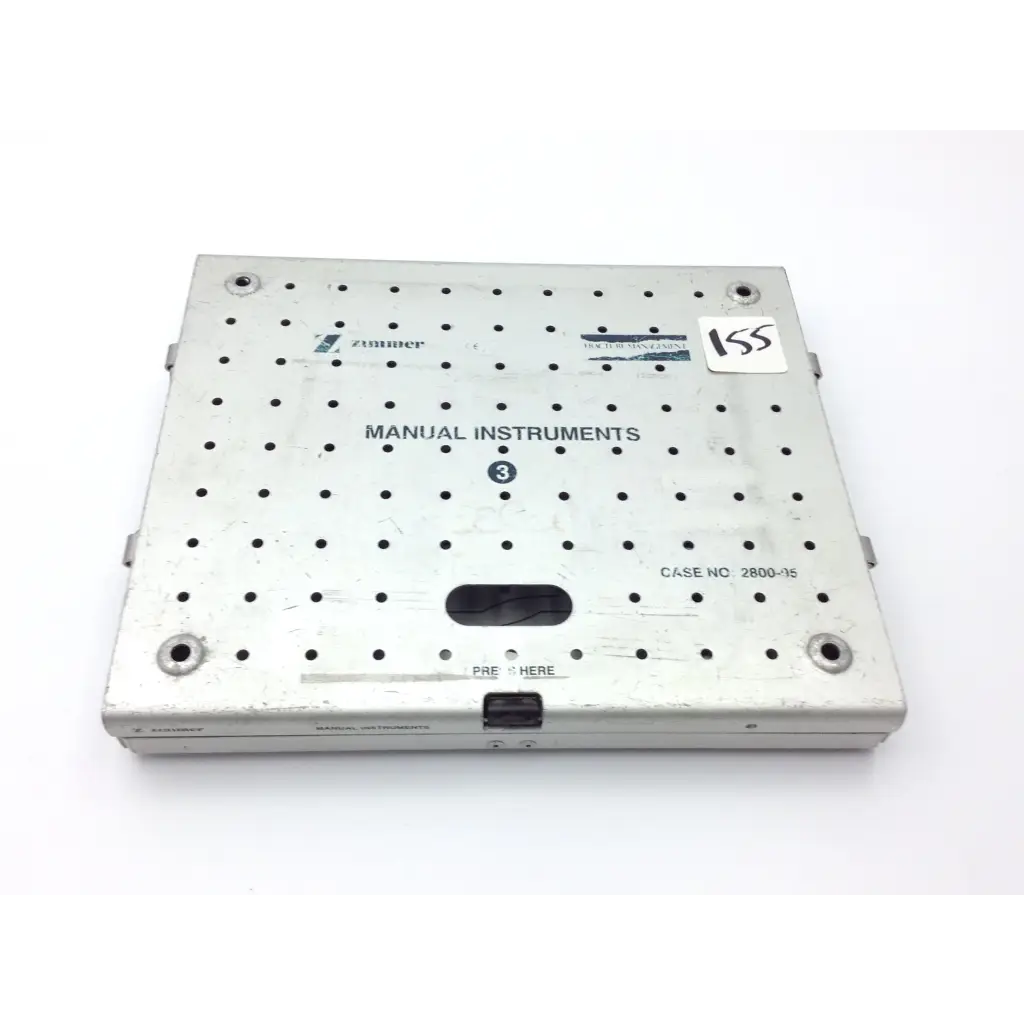 Zimmer 2800-95 Manual Instrument Sterilization Case