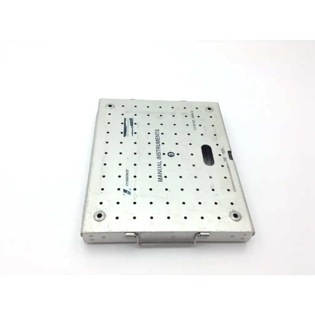 Zimmer 2800-95 Manual Instrument Sterilization Case