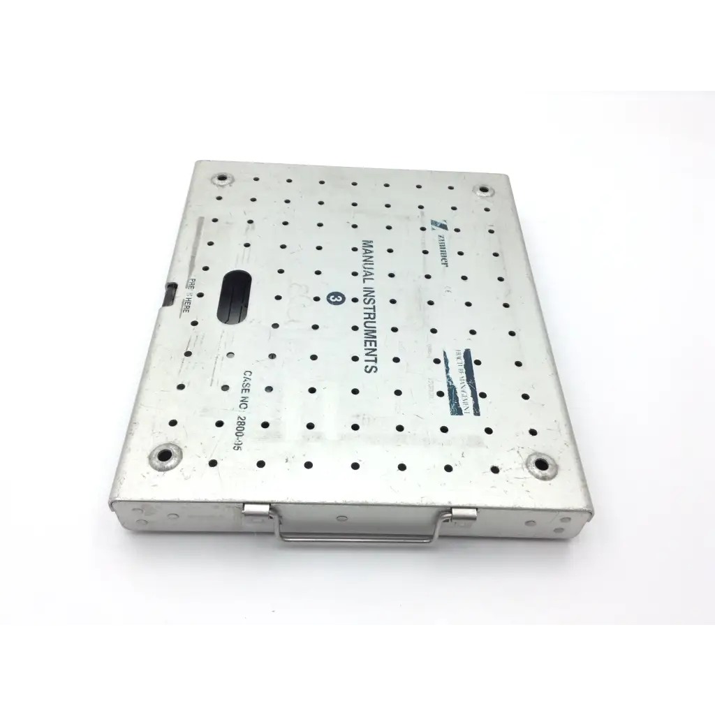 Zimmer 2800-95 Manual Instrument Sterilization Case