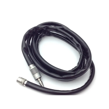 Zimmer hall surgical micro 100 set black coiled audio cable with metallic xlr connectors and 5052-12 case