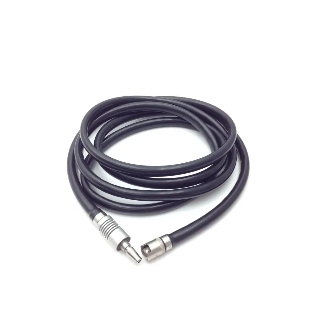 Zimmer hall surgical wire driver 100 5053-13 with black coiled cable and silver bnc connectors for hall surgical wire use