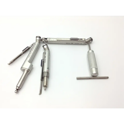 Zimmer hall surgical wire driver 100 with silver metallic micro 100 digital caliper and textured grip handle