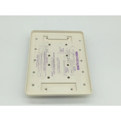 Beige plastic dental instrument tray with molded compartments and printed labeling for zimmer herbert whipple orthopedic bone screw system